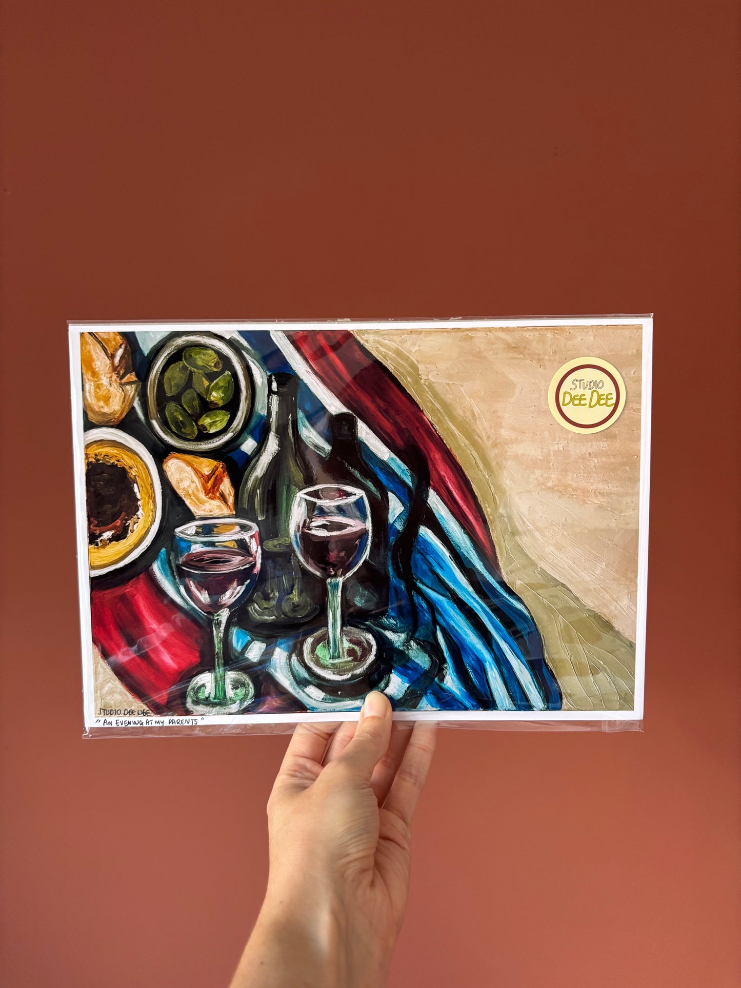 "An Evening with my Parents" Art Print
