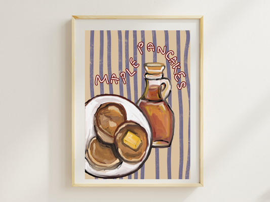 Maple Pancakes Print