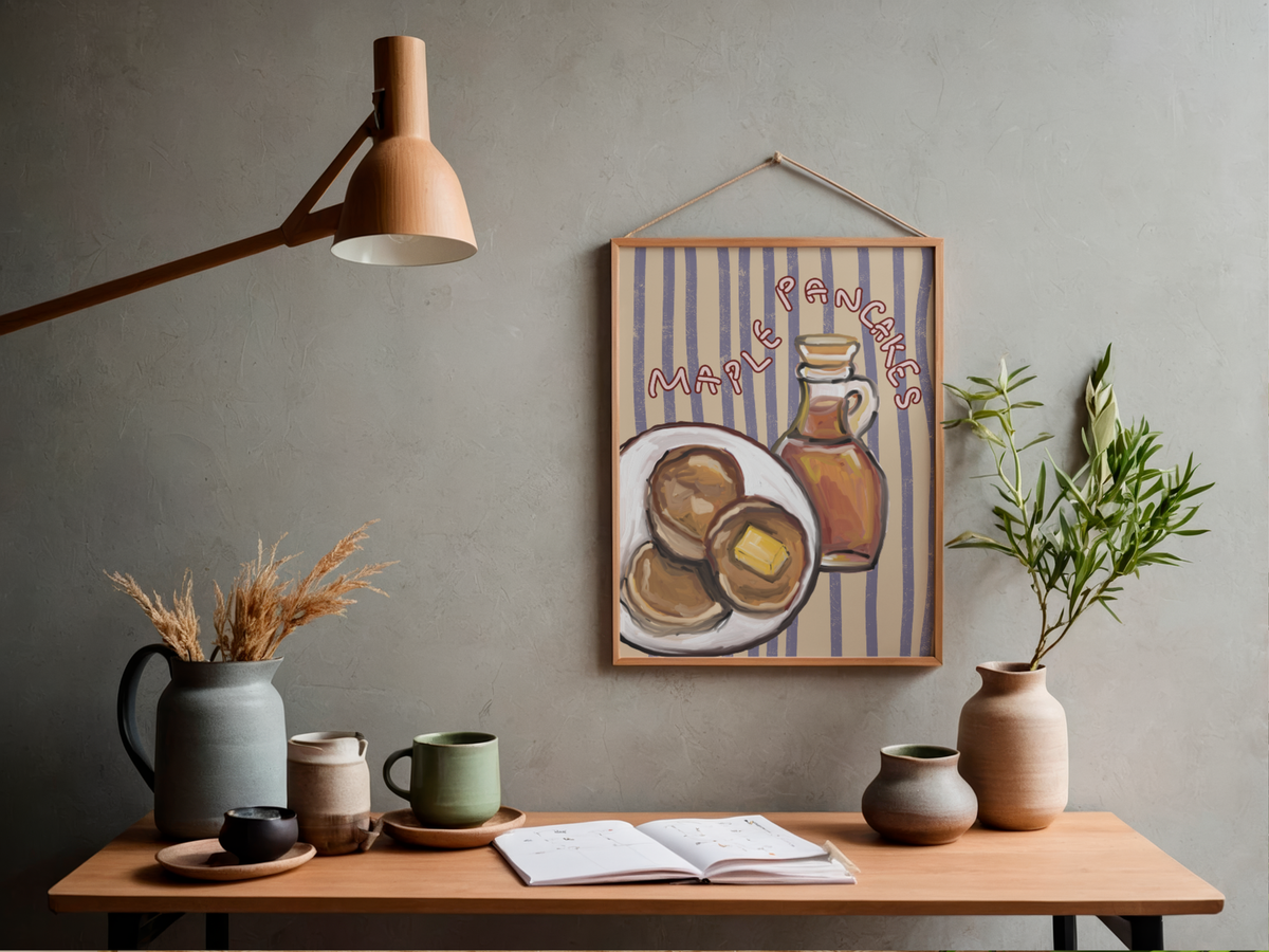 Maple Pancakes Print