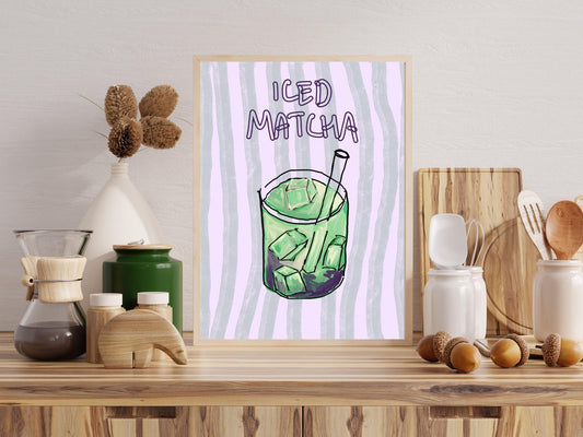 Iced Matcha Print