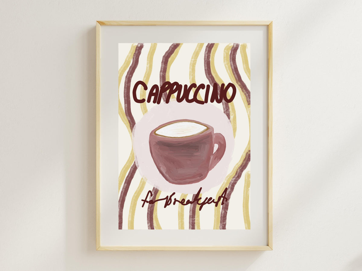 Cappuccino for Breakfast Print