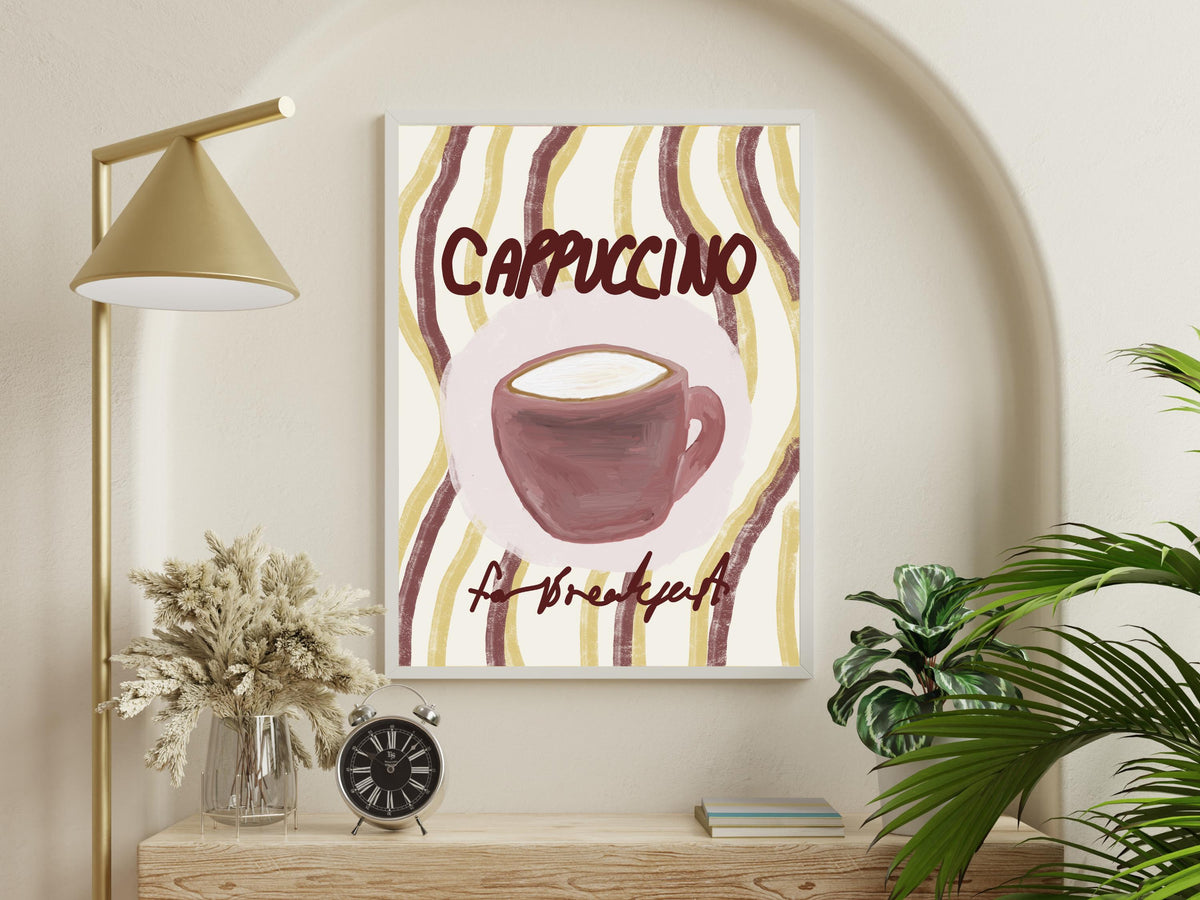 Cappuccino for Breakfast Print