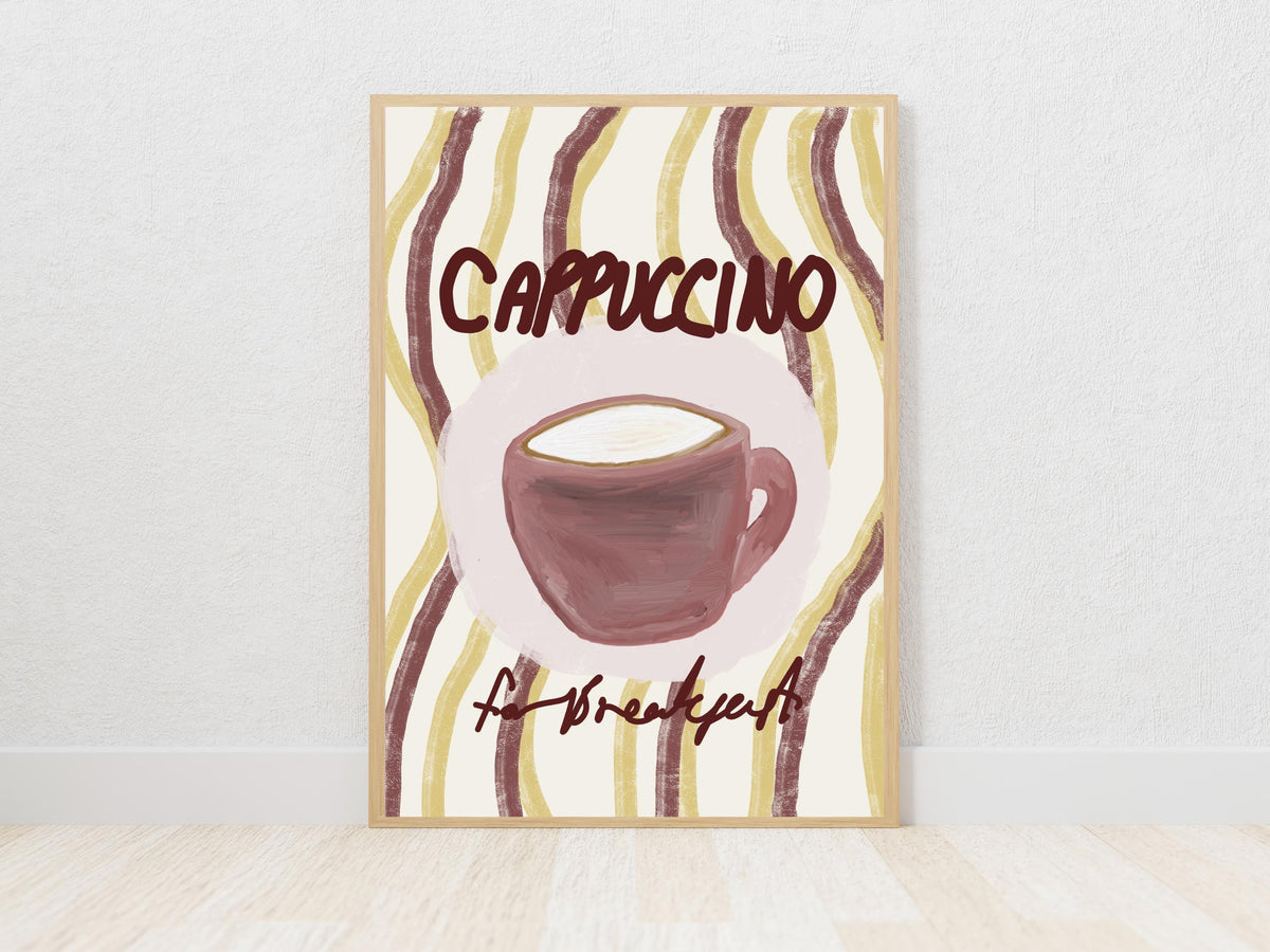 Cappuccino for Breakfast Print