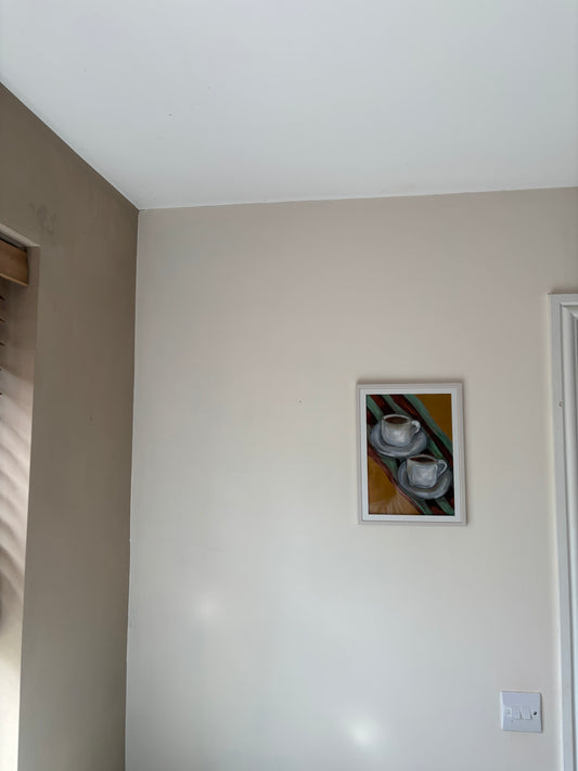 "Espresso Date" Original Framed