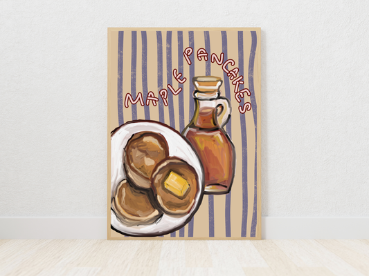 Maple Pancakes Print