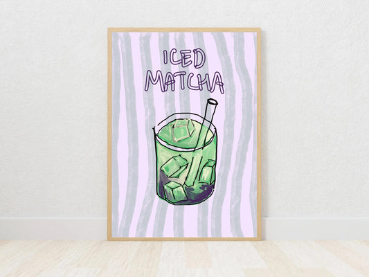 Iced Matcha Print