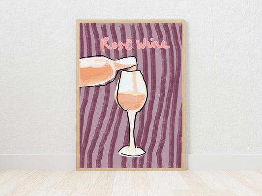 Rose Wine Print