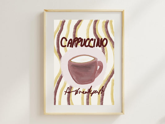 Cappuccino for Breakfast Print