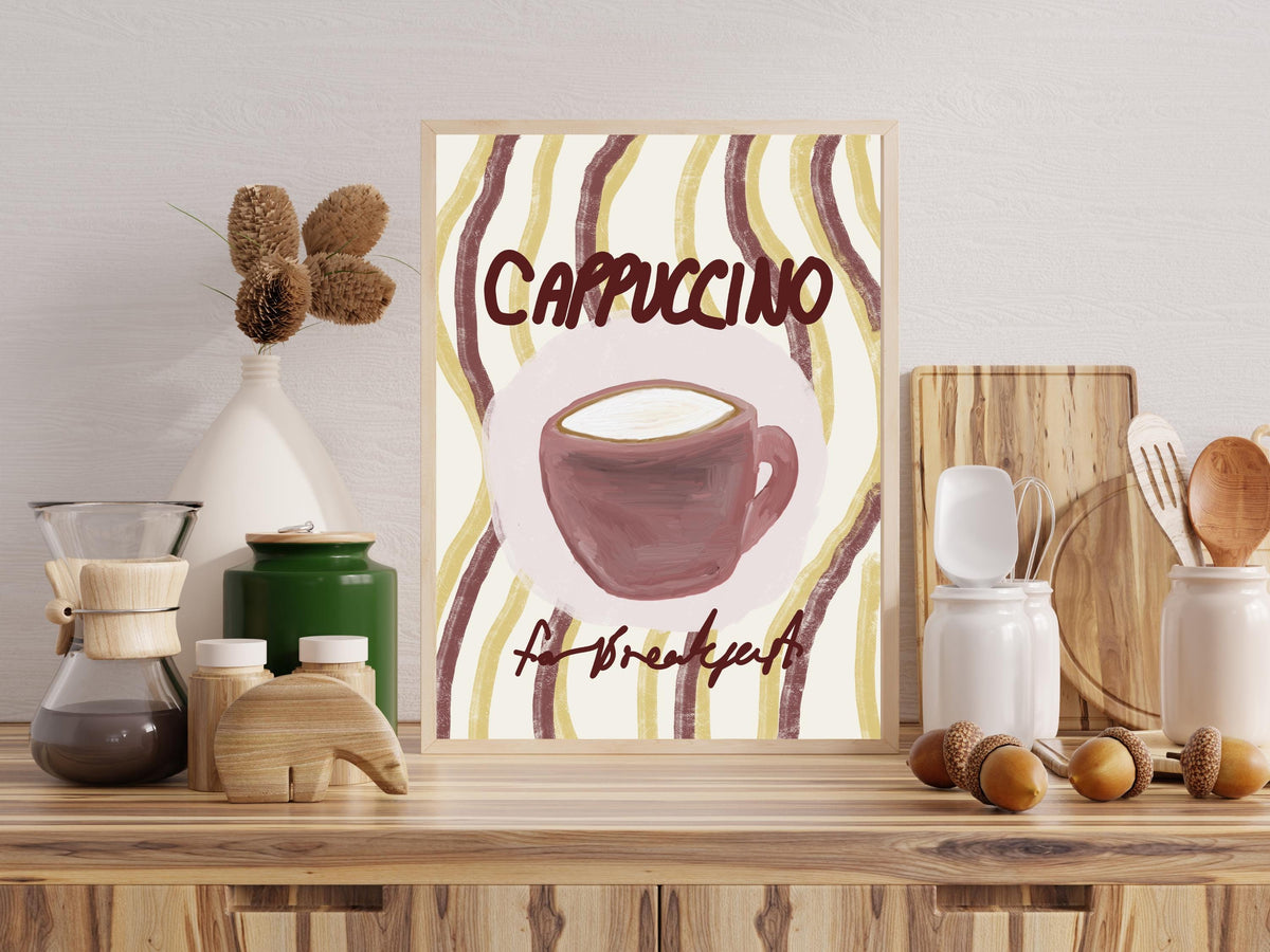 Cappuccino for Breakfast Print