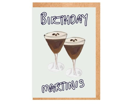 Handmade Espresso Martini Birthday Card | Cocktail Lover A6 Greeting