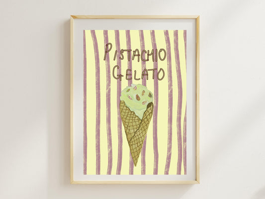 Pistachio Gelato Print